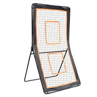 Multi-Function Adjustable Angle Hockey Rebound Net with Cast Iron Frame