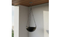 Metal Hanging Plant Pot Indoor Outdoor Round Hanging Basket with Chain for Patio