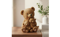 Heartwarming Design Bear Family Statue Meaningful Gift Bear Family Figurine Versatile Home Decor for Families, Nursery, Mantelpiece, Bedroom