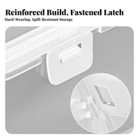 Locking currency Box with Tray Large Capacity Security Container Multi-Compartment