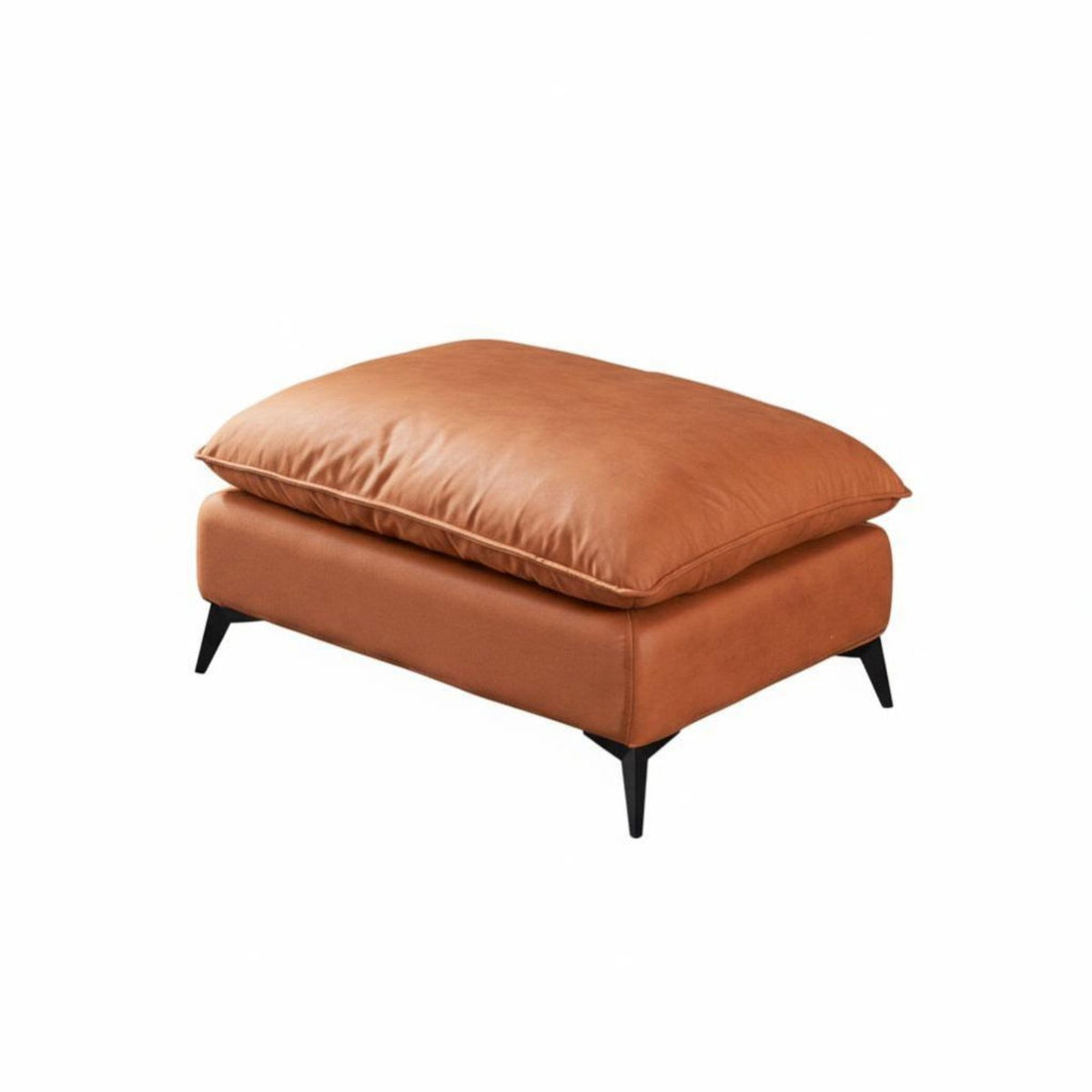 Upholstered Ottoman Removable and Cleanable Upholstered Stool with Legs Minimalist Design Detachable Pad for Adults, Entryway