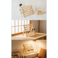 Wooden Thread Spool Holder Wall-Mounted Sewing Thread Waxed Thread Bobbin Storage Rack Organizer for Wigs