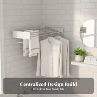 Retractable Wall-Mounted Drying Hanger Easy Installation Clothes Airer