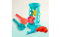 5 Pieces Plastic Sand Structure with Tools Rotating Sand Water Wheel Child-Friendly Sandbox Toys Outdoor for Toddlers