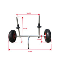 Kayak Transport Cart Portable Foldable Boat Carrier Adjustable Frame Heavy Duty  Cart for Kayakers