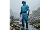 Drysuit Waterproof One-Piece Drysuit Front-Entry Dry Suit with Hood for Paddlers, Riders, Water Sports, Cold Weather