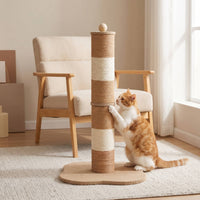 Cat Scratching Column with Ball Stable Vertical Scratching Post Compact Pet Supply for Cats