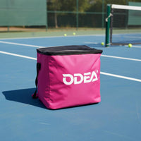 Portable Pickleball Bag Double Zipper Closure Pickleball Storage Bag Breathable Mesh Top Large Capacity Ball Tote Waterproof for Coaches, Court, Training