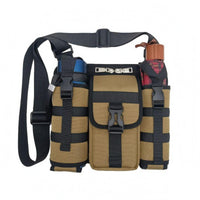 Oxford Cloth Single-Shoulder Crossbody Bag Adjustable Strap Utility Crossbody Bag Front Flap Pocket for Outdoor Use