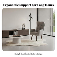 High Back Support 360-Degree Swivel Armchair Thick Padded Cushion Swivel Recliner Armchair Luxuriously Cushioned Cushioning Lounge Chair Ergonomic Design for Students, Home Office Workers, Young Adults, Bedroom, Reading Nook, Nursery