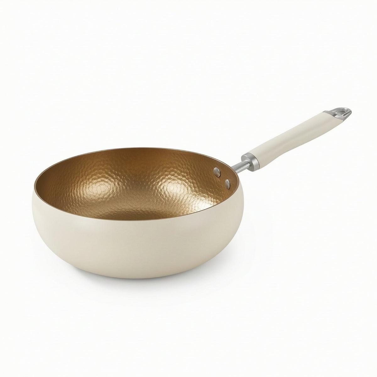 Nonstick Wok Deep-Bellied Hammered Wok Stir Fry Pan Induction Compatible Cookware Easy Food Release for Home Cooks, Gas Stoves