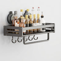 Wall Organizer and Mounted Spice Racks for Pantry Organization, Stainless Steel Metal for Condiment Storage