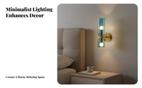 Minimalist Design LED Wall Light Designer Design Modern LED Wall Light Long-Lasting Construction Modern Bedside Lamp for Interior Designers, Homeowners, Hotel Owners, Dining Room, Hallway, Staircase, Office