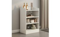 Multifunctional Modern Sideboard Large Capacity Kitchen Buffet Cabinet Adjustable Shelves Living Room Accent Cabinet Sturdy and Long-Lasting
