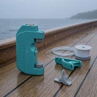 Handheld Electric Fishing Knot Tier Compact Fishing Line Knot Tool Open Channel Angling Accessory Clamping Points