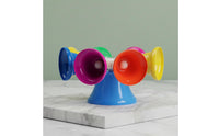 Educational 8 Tone Rotating Bell Bright Colors Rotating Melody Bells Polished Polished Surface Rainbow Bell Wheel Stable Base for Children 3+, Toddlers