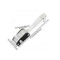 Transparent Handle Scoring Cutter Metal Blades Multi-Blade Cutter Enclosed Design Manual Food Cutter Hanging Chain