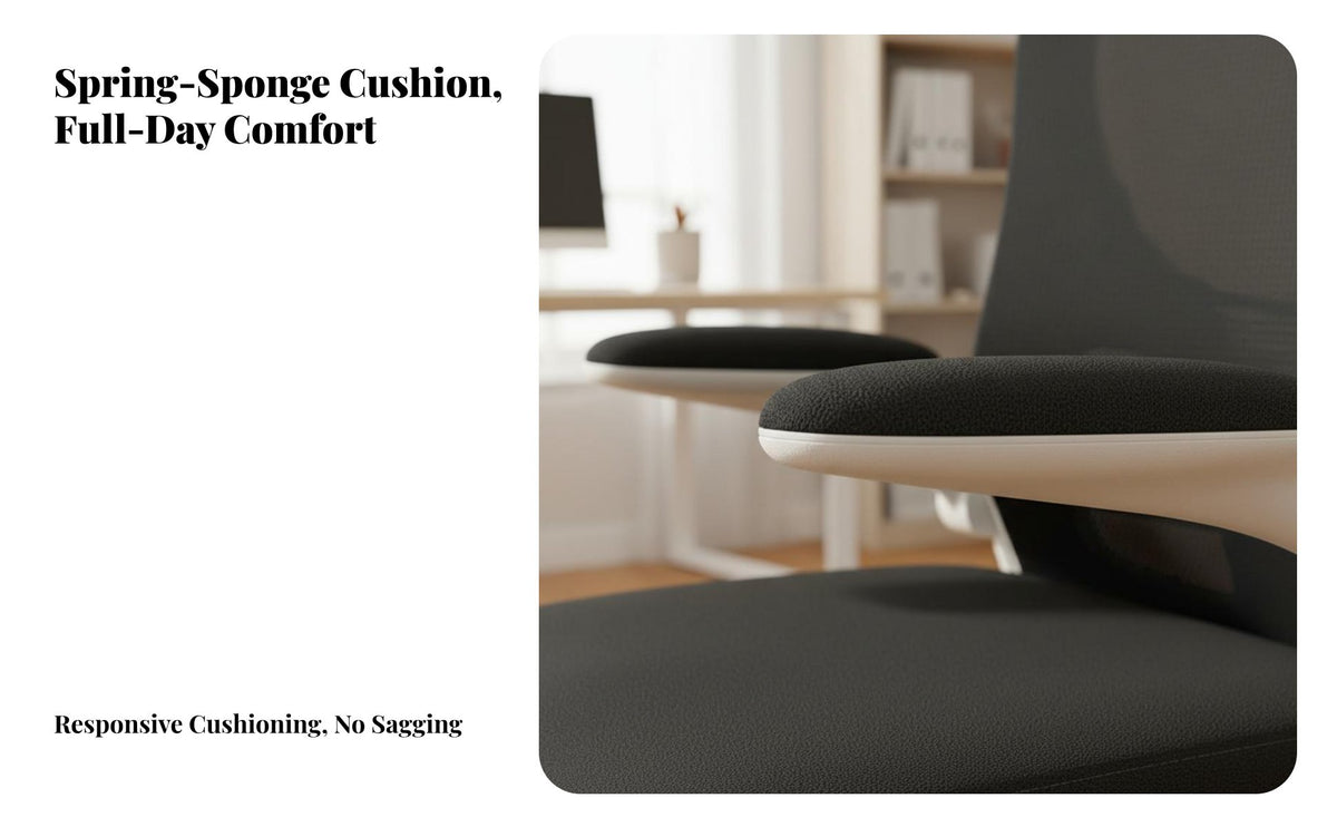 Thick Padded Cushion Ergonomic Kids Study Chair Sturdy Construction Ergonomic Student Chair Support High Load Capacity for Students, Boys, Girls, Writing, Studying, Bedroom, Playroom