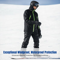 Unisex Ski Suit Set, Winter Pants & Jacket, Outdoor, Windproof, Waterproof, Breathable, Durable