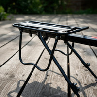 Aluminum-Alloy Bike Rack with Quick Release Black Cycle Rear Rack Sturdy Rear Bike Carrier Long-Lasting for Cyclists, Commuters, Mountain Bikes, Commuting, Touring