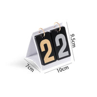 Guandan Game Score Scorekeeper Foldable Design Pocket-Sized Flip Scoreboard Waterproof Cards Flip Scoreboard for Tournaments