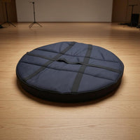 Shock-Absorbing Gong Bag Oxford Cloth Padded Gong Bag Black Circular Carry Case Lined
