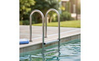 Stainless Steel Pool Ladder Anti-Slip Pool Ladder with Handrails Resistant for in-Ground Pools