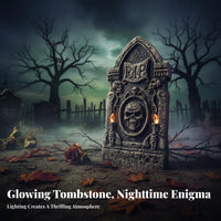 Foam Tombstone Aged Look Halloween Gravestone Prop Easy to Setup for Party Hosts