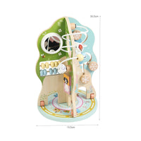 Rotating Activity Tree Educational Busy Toy Rounded Edges Wooden Busy Board for Kids, Classroom