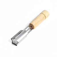 Stainless Steel Cookie Stamping Multifunctional Wooden Handle Shape Cutter Easy to Use Cooking Tool for Bento Box Assembly