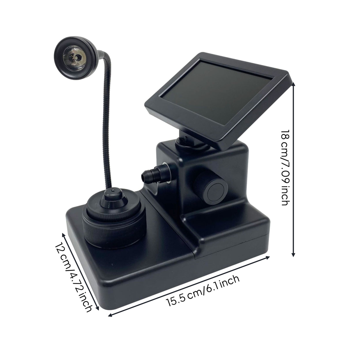 Microscope with Screen Crystal Clear Magnifier with Light Wide Viewing Angle
