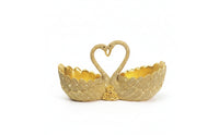 Swan Storage Ornament Romantic Swan Organizer Decor Exquisite Scalloped for Entryway, Dresser