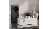 Stable and Long-Lasting Espresso Tamping Station Adjustable Height Portafilter Tamper Stand for Baristas