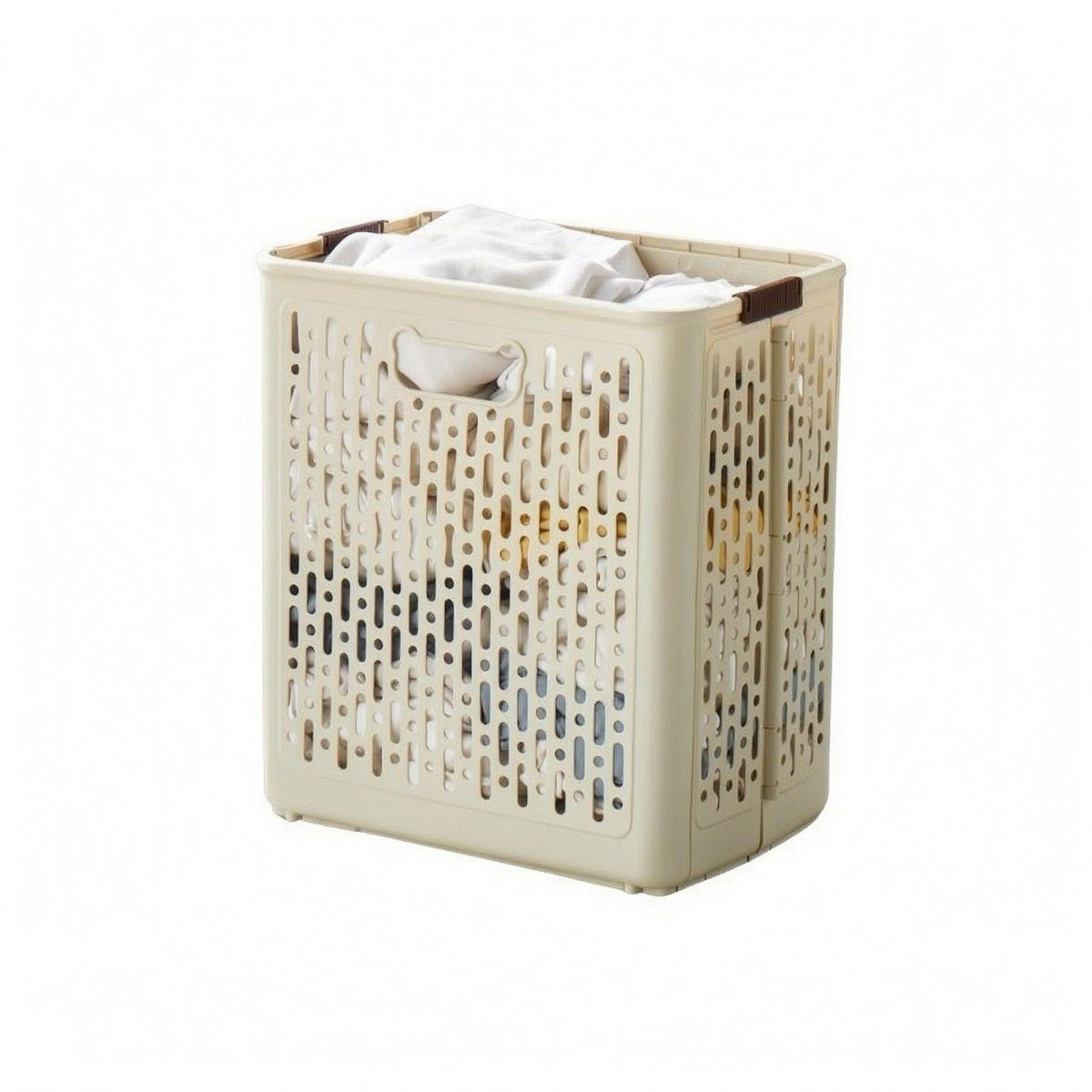 Foldable Laundry Hamper Integrated Handles Collapsible Laundry Basket