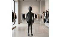 Child Mannequin with Transparent Base Standing Faceless Child Mannequin Matte Finish Display Form for Studios