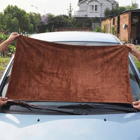 Thick Microfibre Cloth and Microfibre Towel 35cm x 75cm, 5 Pack Highly Absorbent Towels for Car Washing, Surface Salon and Household Use