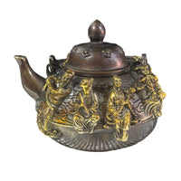 Teapot Ornament Metal Decorative Teapot Portable Collectible Ornament for Collectors