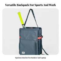 Racket Shoulder Bag Multi-Functional Badminton Racket Carrier Badminton Tote Bag Multifunctional Pickleball Paddle Tote for Gym