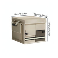 Foldable Trunk Organizer with Lid Portable Car Trunk Organizer with Lid Heavy-Duty Foldable Cargo Storage Box for Road Trips, Grocery Shopping
