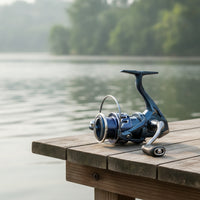 Metallic-Finish Fishing Reel with Shallow Spool Ultra Smooth Shallow Spool Reel Ambidextrous Tackle Powerful for Anglers