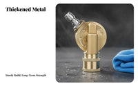 Easy Installation 1/4 Inch Quick Connect Adapter Universal Fit Adjustable Angle Nozzle Adapter Secure Ball Lock Design Pivoting Pressure Washer Coupler Long-Lasting Brass Construction for Car Washing
