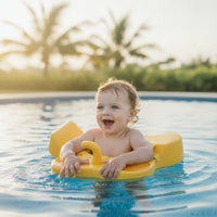 Thickened Inflatable Elephant Swim Aid Stable Baby Pool Swim Aid Waterproof Baby Swim Collar Skin-Friendly for Toddlers, Beach