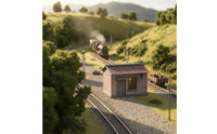 Realistic Model Crossing House Cozy Miniature Crossing House Peaceful Railway Building Heartwarming for Hobbyists