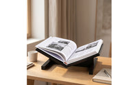 Tabletop Display Rack Solid Wooden Book Stand Angled Magazine Stand for Students, Readers, Desk, Study Room, Reading Corner