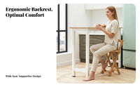 Foldable Folding Bar Stool with Backrest High Chair Minimalist Design Indoor Seating Space-Saving for Apartment Dwellers, Homeowners, occasion personnel