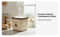Moisture-Proof Rice Storage Container Multi-Purpose Large Capacity Flour Box Safe for Kitchen, Pantry