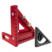 Positioning Pin Metal Combination Square Locking Knob Triangular Protractor Square Reference Holes Woodworking Triangle Ruler Cutout Center for Woodworkers