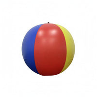 Vertical Color Sections Glossy Panel Beach Ball Multicolor Inflatable Beach Ball