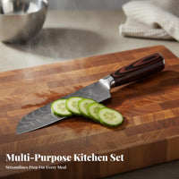 Wave-Etched Pattern Fine-Edged Edge Wave-Etched Pattern Chef Long Ness for Chefs, Cooking Enthusiasts, Food Processing, Barbecue