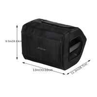 Textured Woven Textile Protect Speaker Cover Mesh Front Panel Speaker Dust Cover Black Audio Accessory Side Openings